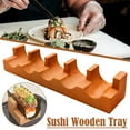 thumbnail image 5 of Wooden Multi-Compartment Tray for Sushi Tacos, Snacks, and Drinks, Ideal for Family Gatherings and Parties, 5 of 9