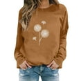 thumbnail image 2 of Clearance Sales Oversized Sweatshirt for Women Women's Dandelion Print Casual Fashion Sweatshirt Top, 2 of 4