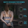 thumbnail image 2 of Smartwatch 1.32" para Hombres y Mujeres, Reloj Inteligente Impermeable IP67, Monitor de Actividad para Presión Arterial, Frecuencia Cardíaca, SpO2, Sueño, Deportes Compatible con iOS y Android, Negro, 2 of 5