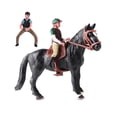 thumbnail image 4 of Figura de acción caballo perfecl estatua vida silvestre con silla de montar juguete educativo Negro completo, 4 of 8