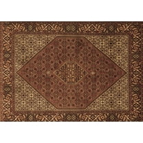 Ahgly Company Indoor Rectangle Persian Brown Traditional Area Rugs, 5' x 7'