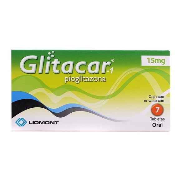 Glitacar 15 mg 7 tabletas