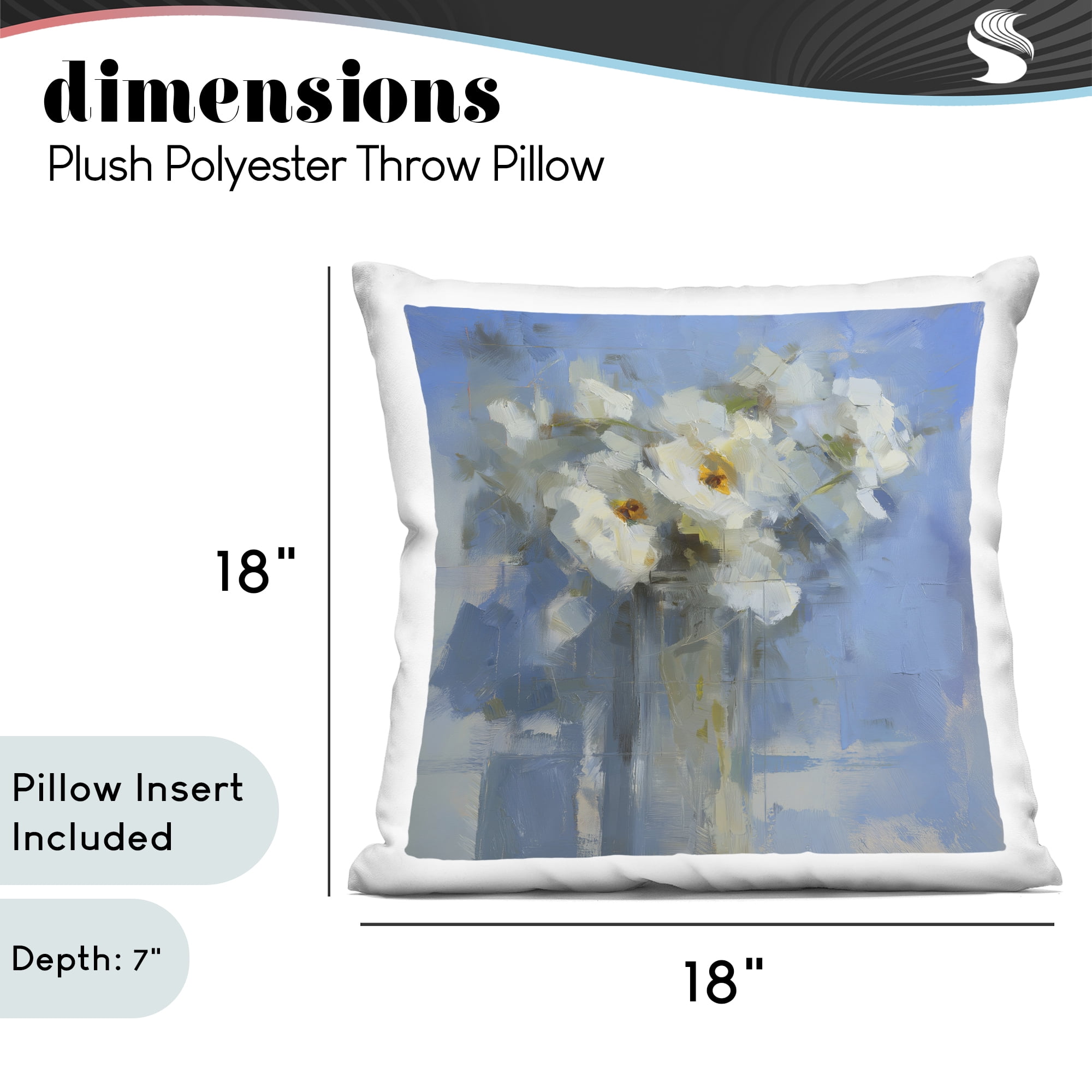 Stupell Industries Petals Remembered Abstract Decorative Printed Throw Pillow, design by Svetlana Aleynikova