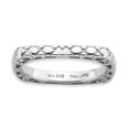 thumbnail image 1 of 925 Sterling Silver Plate Square Stackable Ring, 1 of 7