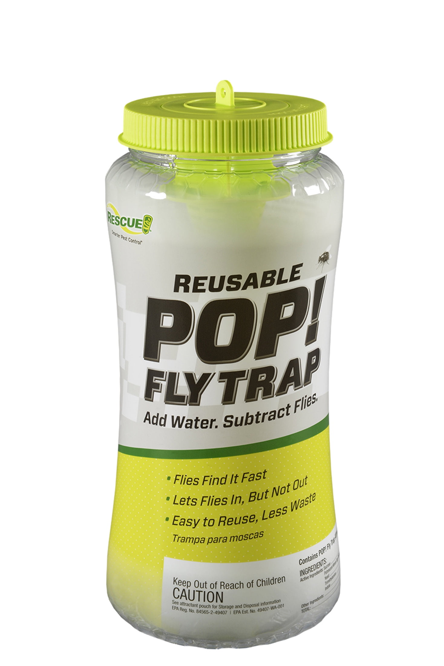 RESCUE! Pop! Reusable Outdoor Fly Trap, 1 Pack