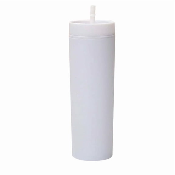 ACDANC Kids Water Bottle Skinny Tumblers Frosted Colored Acrylic Tumblers with Straws and Lids,16 Double Wall Tumblers for Cold Drinks,Reusable Cups Vinyl Gifts,with Straw Reusable Cups