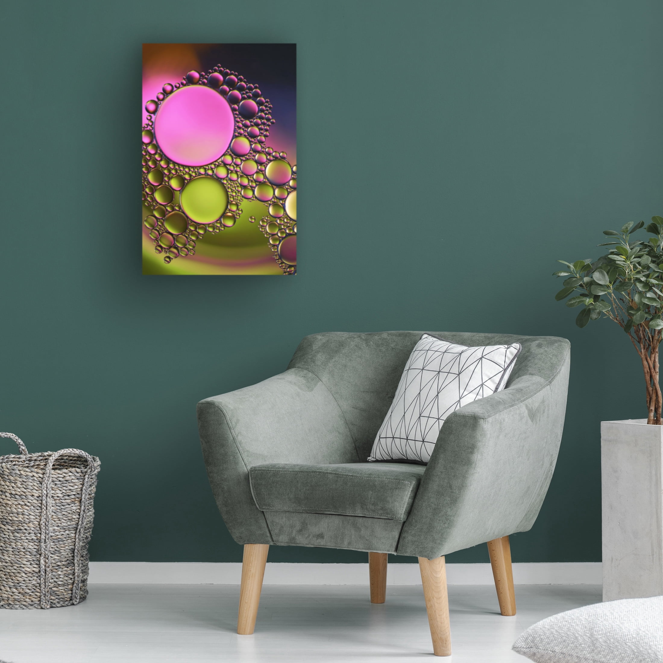 Canvas Wall Art - Heidi Westum 'Pink Influence' Wall Art for Living Room, Bedroom, or Office Décor by Trademark Fine Art - 30 x 47 Inches