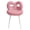 Pink, variant on Vanity Stool with Bowknot Backrest, Sheepskin Accent Chair for Bedroom, Modern Cream Style Makeup Stool, Armless Dressing Chair for Girls Women