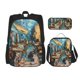 thumbnail image 1 of Balery Whimsical Cats Night Cafe Mochila Escolar 3 en 1 para Niños - Mochila Resistente con Lonchera Térmica y Estuche - Mochila Escolar para Niños y Niñas, 1 of 7