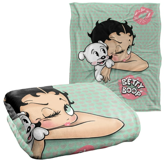 Betty Boop Goodnight Kiss Officially Licensed Silky Touch Super Soft Throw Blanket 50' x 60'