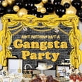 thumbnail image 2 of Ohgeecraft 90s Birthday Party Decors Aint Nothing But A Gangsta Party Backdrop 90s Throwback Balloon Garland Funny Hip Hop Rock Birthday Party Decor Bright Gold Balloons for Back to 90s Retro Party, 2 of 6