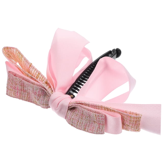 Ruban à Cheveux Nœud Pince à Cheveux Banane Pince à Queue de Cheval Accessoire pour Femmes