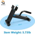thumbnail image 3 of Deadlift Jack Barbell Stand,Carbon Steel Made,Easily Load and Unload 600lb Barbell Plates for Deadlift Exercise, Weight Training, Home Gym (Black Powder Coated), 3 of 6