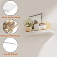 thumbnail image 3 of Eunos Floating Shelves for Wall, 16 inch 4 Pack Wood Shelves for Bathroom, Bedroom, Living Room, Kitchen, White, 3 of 6
