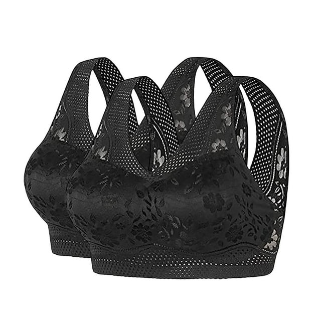 Clearance Sale 2025 Bra High Support Bras For Women Adjustable Strap Full Coverage Up Bras Comfortable No Underwire Wireless Bras