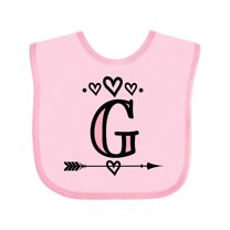 Inktastic Letter G Monogram Tribal Arrow Girls Baby Bib