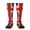 2 Black-2, variant on British Flag Pattern Knee High Socks for Women Long Leg Warmers Socks