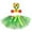 Green2, variant on Girls Tropical Luau Party Dress & Tutu Set, 2 Sizes (Girls, Baby) for Beach Bonfire Dance Performance and Theme Celebration