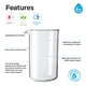 thumbnail image 5 of Vaso de vidrio GROSCHE 1.5L de borosilicato 3.3 para prensa francesa, 5 of 6