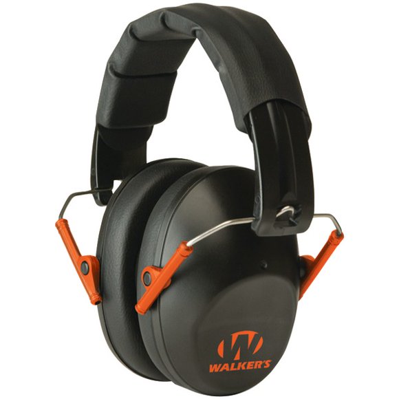 Walker's GWP-FPM1-BKO Manchon Pliant à Profil Bas Game Ear(R) (Noir/orange)