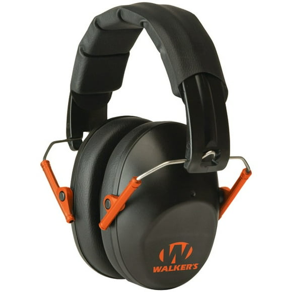 Walker's Game Ear(R) GWP-FPM1-BKO PRO Manchon Pliant Profil Bas (Noir/orange)