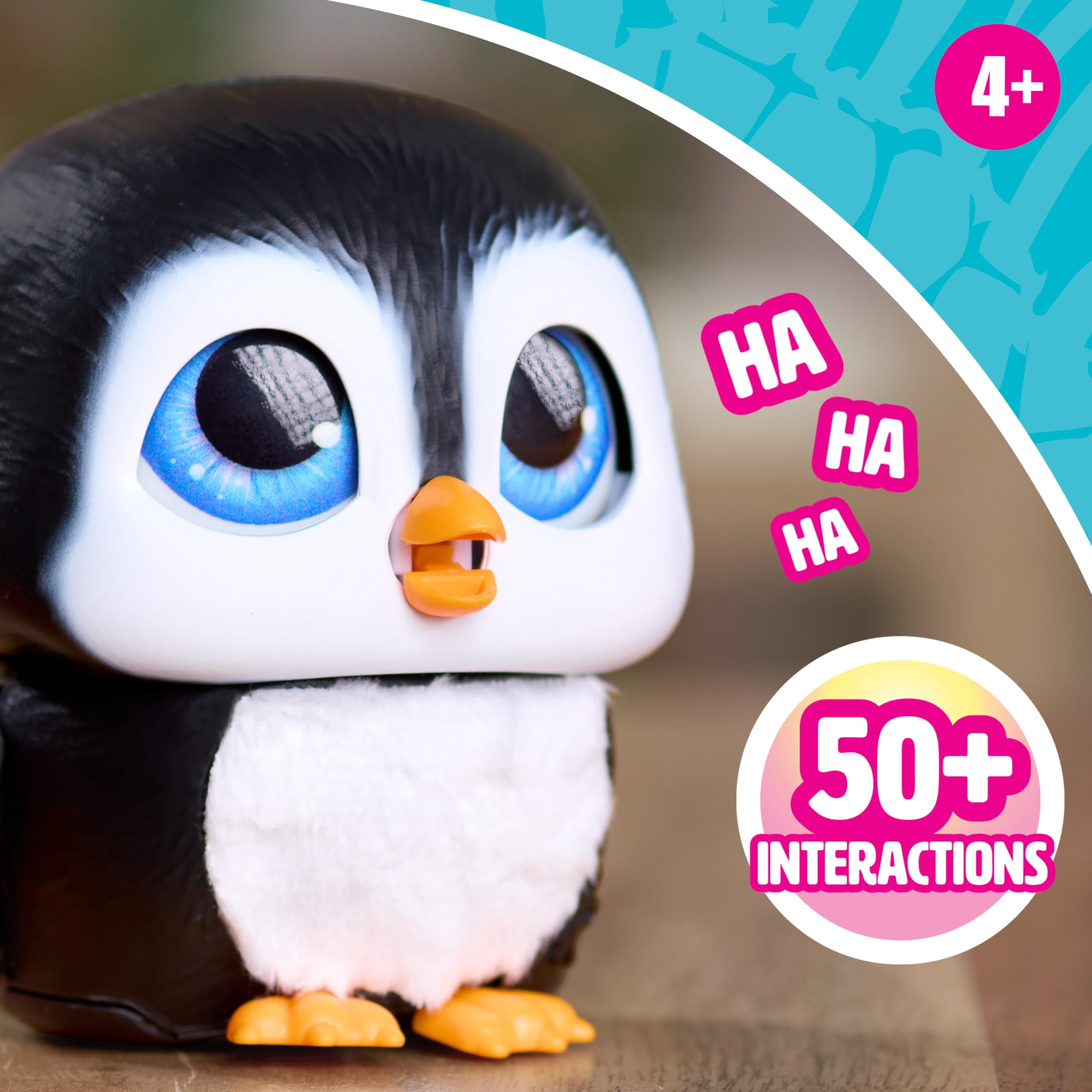 Peluche Shivers le pingouin de FurReal, jouet interactif mesurant 9 cm de haut, jouets pour enfants de 4 ans et plus par Just Play