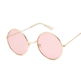 thumbnail image 3 of Gafas De Sol redondas clásicas para mujer, lentes De Sol femeninas De diseño ovalado circular, De aleación De marca a la moda, con espejo oceánico, 3 of 5
