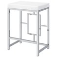 thumbnail image 4 of Pemberly Row 5-piece Wood Counter Height Table Set White and Chrome, 4 of 19