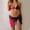 Swimsuit Women Summer-Hot Pink, variant on Guieoi Swimsuit Women Plus Size Bikini Three-Piece Lace Skirt Swimwear Beach Resort Swimsuit Pink S
