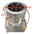 thumbnail image 6 of 20" Turkey Chicken Plucker Stainless Steel Drum Plucking Machine Poultry De-Feather Machine, 6 of 13