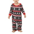thumbnail image 1 of Seyurigaoka Parent-Children Christmas Pajamas, Tops with Splicing Pants/Jumpsuit, 1 of 9