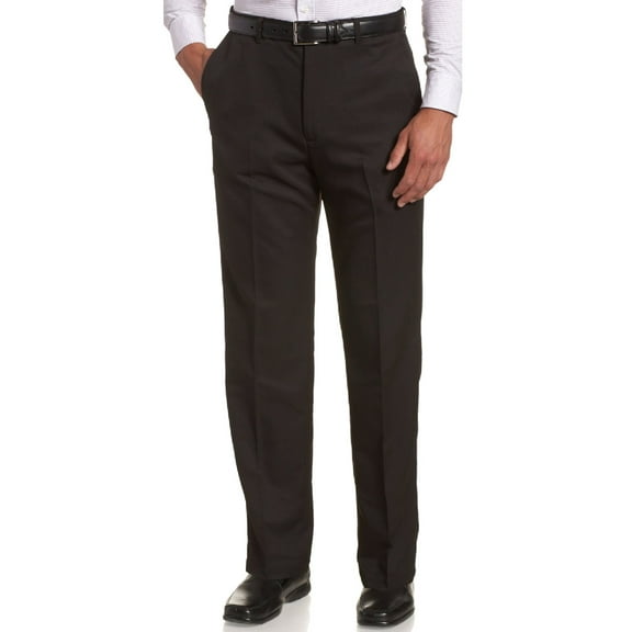Sportoli Men's Cool Classic Fit Hidden Expandable Waist Plain Front Dress Pants
