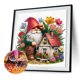 thumbnail image 5 of Pintura de diamante 5D DIY Taladro parcial con forma especial Gnomo de jardín de Pascua 30x30cm, 5 of 9