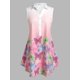 thumbnail image 1 of Blusa de color de la mariposa sin mangas de la mariposa sin mangas Rosegal Blusas Tallas Grandes, 1 of 5