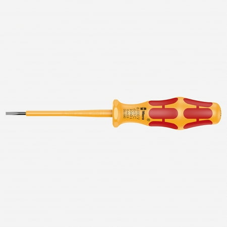 

Wera 051580 Kraftform VDE Slotted Screwdriver 2.5 x 80mm