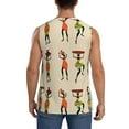 thumbnail image 4 of Easygdp African Women Men's Breathable Tank Tops Sleeveless Sporty T Shirts for Basketball, Mountaineering, Bodybuilding -XX-Large, 4 of 8