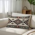 thumbnail image 3 of Southwest Geometric Standard Size Pillow Cover, Pillowcase Protectors with Zipper, Breathable Decorative Throw Pillow Case Cover, Brown Mexican Aztec Boho Tribal Pillow Shams for Couch Sofa 20x26Inch, 3 of 8