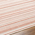 thumbnail image 6 of Boutique Rugs Garan Contemporary Geometric Area Rug - Modern Minimalist Striped Carpet for Living Room, Patio, Terrace - Outdoor Safe - Peach, Pink, Cream - 2' x 2'11", 6 of 10