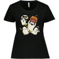 thumbnail image 3 of Inktastic Halloween Ghosts Women's Plus Size T-Shirt, 3 of 5