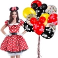 thumbnail image 4 of 75 Pieces Mouse Color Balloons Confetti Balloons Polka Dot Balloons Latex Party Balloons Balloon Garland for Halloween Baby(Red-Black-Yellow), 4 of 4