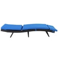 thumbnail image 2 of UWR-Nite Patio Chaise Lounge Chair, Outdoor Reclining Chaise with Adjustable Backrest, PE Rattan Steel Frame Pool Lounge Chair, 2 of 6