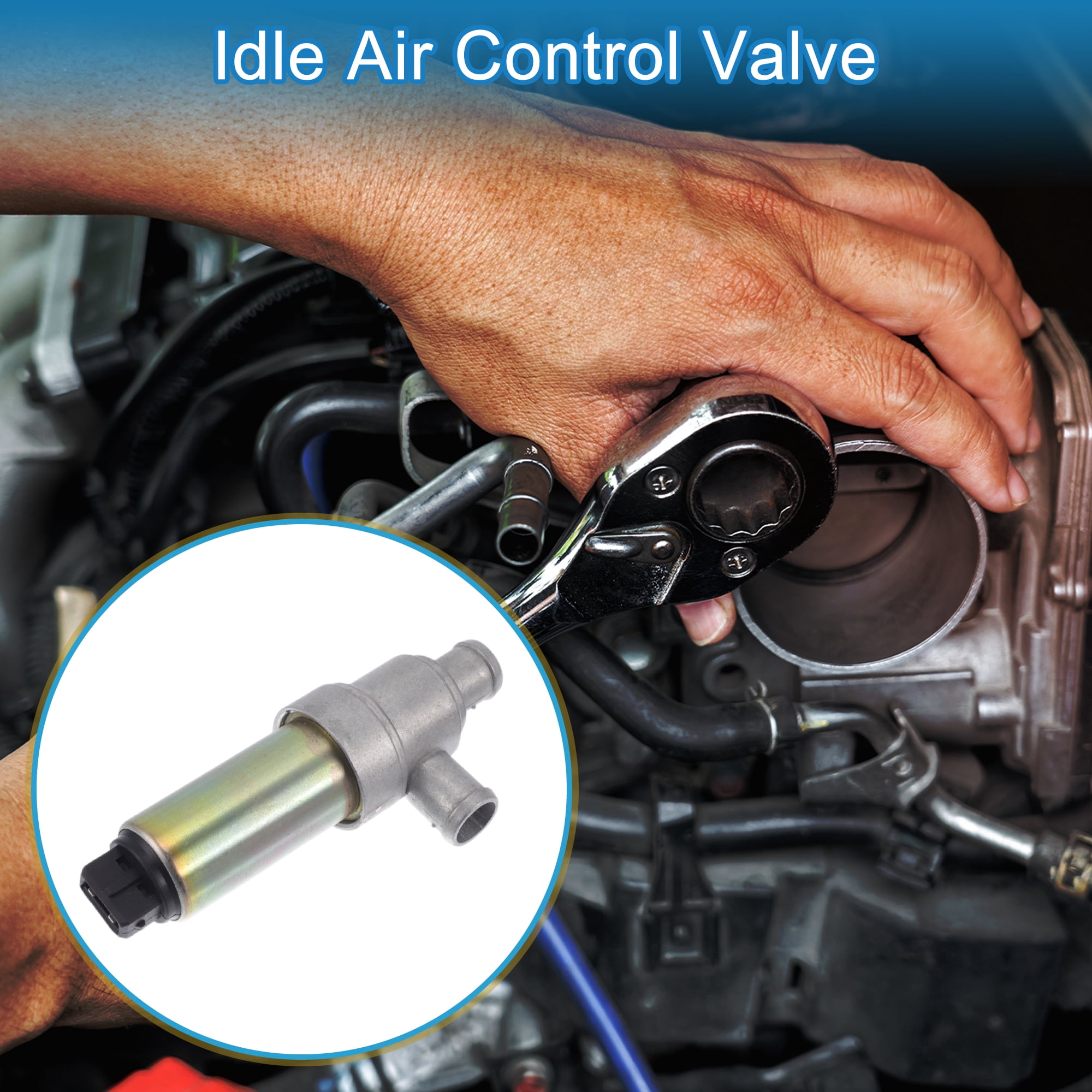 Unique Bargains Car Idle Air Control Valve for Volkswagen Golf 1990-1992 Replace No.037906457C IACV Idle Motor Idle Air Control Valve for Stable Engine Operation