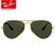 thumbnail image 1 of RB-Hip Hop-sunglasses Aviator Black Lenses Gold Frame RB3025 Women / Men New, 1 of 5