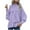 Purple (New Upgrade), variant on Htigea Women's Bow Tie Neck Shirts Casual Lantern Sleeve Tops Elegant Dressy Work Blouse Fall Everyday Pullover Hot Pink S