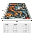 thumbnail image 3 of Pofeuu Colorful Koi Fish Art Print Ultra-Soft Micro Fleece Blanket,for Bed Or Sofa,All Season Throw Blankets Flannel Blanket-40"x30", 3 of 7