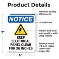 thumbnail image 2 of (2 Pack) Keep Electrical Panel Sign, 2 of 7