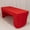 Red, variant on BalsaCircle Black 6 feet Open Back Fitted Polyester Rectangle Tablecloth Party Wedding Reception Table Linens Catering Event Decorations