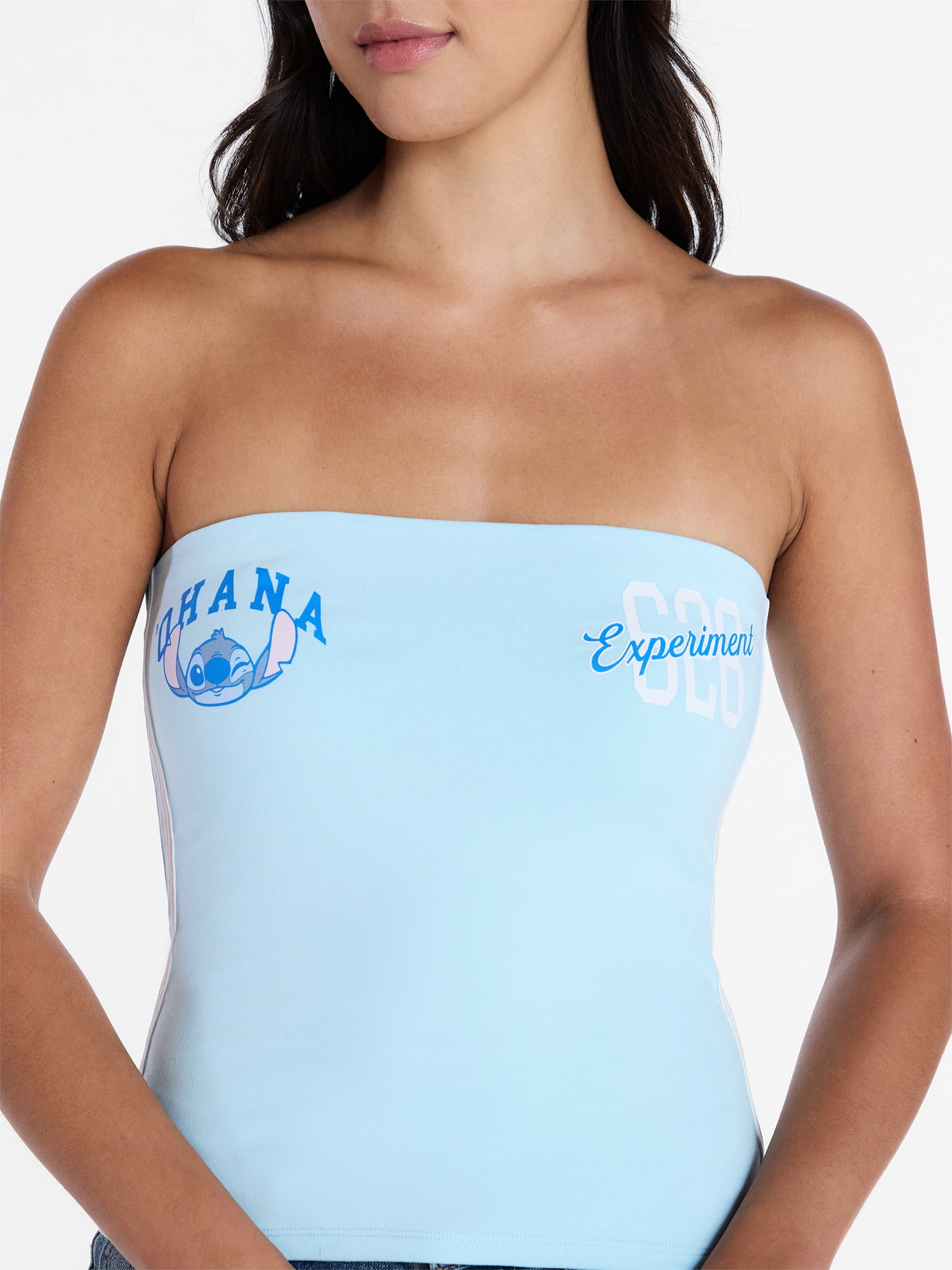 Disney Lilo & Stitch Women’s Graphic Print Tube Top, Sizes XXS–XXL