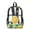 Lemon Pattern, variant on SEANATIVE Clear Backpacks for Boys Girls Large Capacity Kids Stylish Transparent Bookbag Clear Bags Teens PVC School Backpack School Supplies, Dachshund Dog Paw Beige