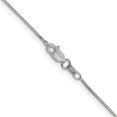 thumbnail image 3 of Solid 14K White Gold 0.9mm Box with Lobster Lock Chain - 18"- Made In Italy, 3 of 8